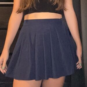 Deep blue tennis skirt